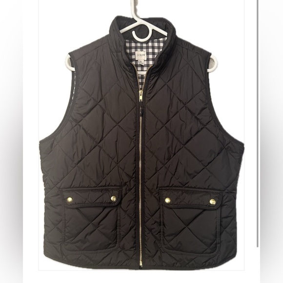 J.Crew women’s black and gold vest - Picture 2 of 3